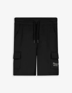 Dopodopo boys Cargoshort - Effen - zwart New