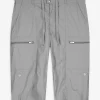 Maxi Blue Cargoshort - Vaste pijpomslag - lichtgroen New