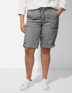 Maxi Blue Cargoshort - Vaste pijpomslag - lichtgroen New