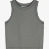 Page One Active Cropped top - Naadloos - grijs Discount