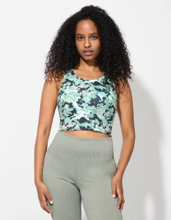 Page One Active Cropped top - Zachte touch - lichtgroen Best