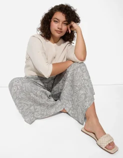 Maxi Blue Culotte - Motief all-over - lichtgroen Discount