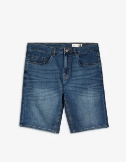 Denim 1982 Denim short - donkerblauw Hot