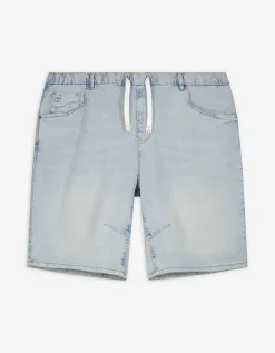 Jean Pascale Denim short - lichtblauw Sale