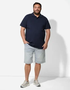 Jean Pascale Denim short - lichtblauw Sale