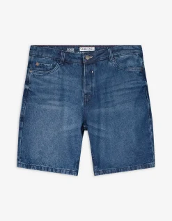 Takko Denim short - Straight fit - blauw Discount