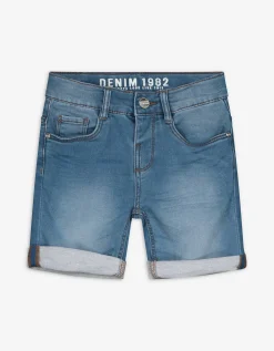 Dopodopo boys Denim short - Verstelbare zoom - lichtblauw Online
