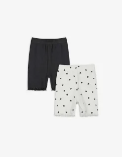 Dopodopo mini Fietsbroek - Print all-over donkergrijs Outlet