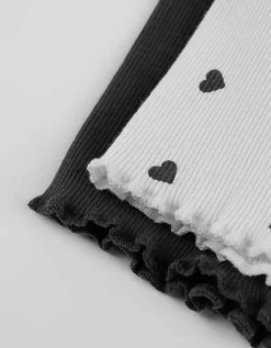 Dopodopo mini Fietsbroek - Print all-over donkergrijs Outlet