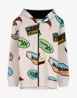Dopodopo boys Gebreid vest - Hot Wheels - wit Discount