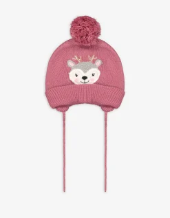 dopodopo newborn Gebreide muts - Borduursel - pink Online