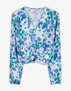 Page One Gesneden shirt met lange mouwen - LENZING™ ECOVERO™ - wit Fashion