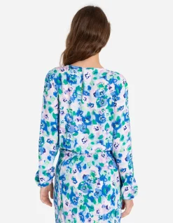 Page One Gesneden shirt met lange mouwen - LENZING&trade; ECOVERO&trade; - wit Fashion