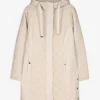 Maxi Blue Gewatteerde jas - Effen - beige Fashion