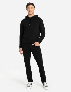 Jean Pascale Hoodie - Capuchon met tunnelkoord - zwart New