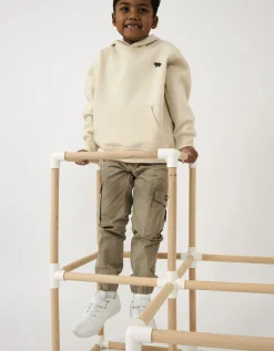 Dopodopo boys Hoodie - Kangoeroezak - beige Discount