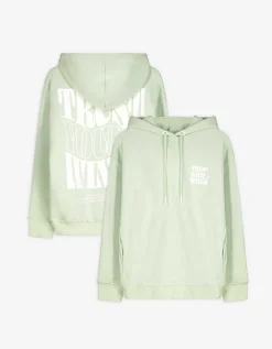 Page One Hoodie - Kap - groen Discount