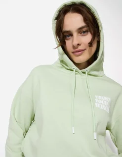 Page One Hoodie - Kap - groen Discount