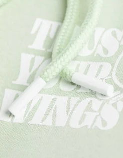 Page One Hoodie - Kap - groen Discount