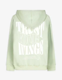 Page One Hoodie - Kap - groen Discount