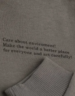Takko Hoodie - Vooropdruk - donkergroen Clearance