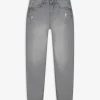 Page One Jeans - Girlfriend fit - grijs Best
