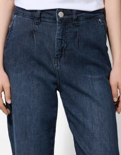 Takko Jeans - Plooi - donkerblauw Clearance