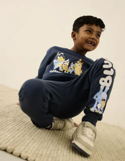 Dopodopo boys Joggingbroek - Bluey - donkerblauw Sale