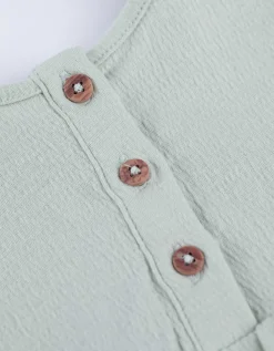 Dopodopo mini Jurk - Gekreukte look - lichtgroen Outlet