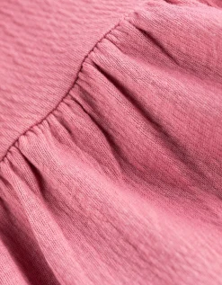 Dopodopo mini Jurk - Gekreukte look - roze Outlet
