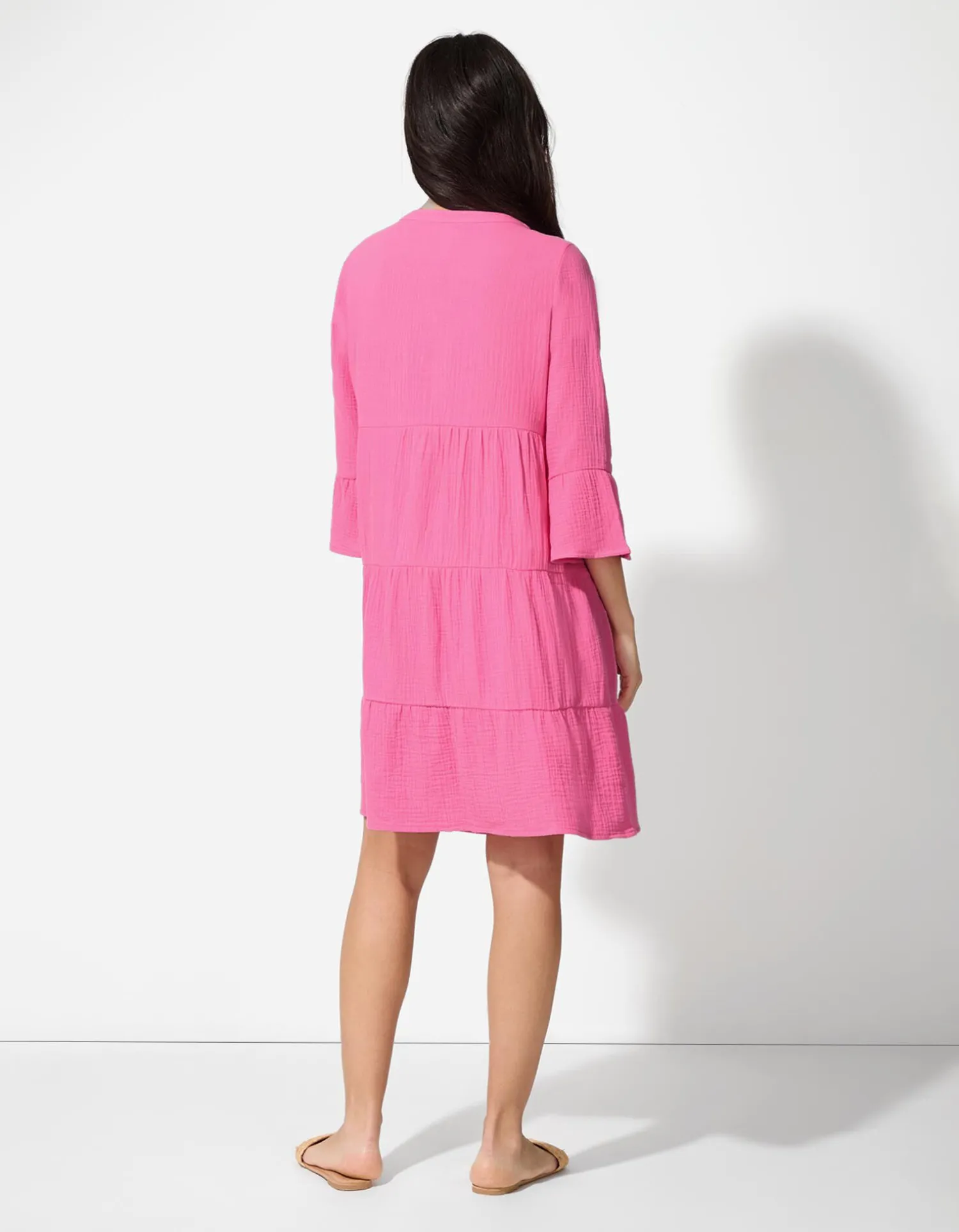 Page One Jurk - Mousseline - pink Clearance