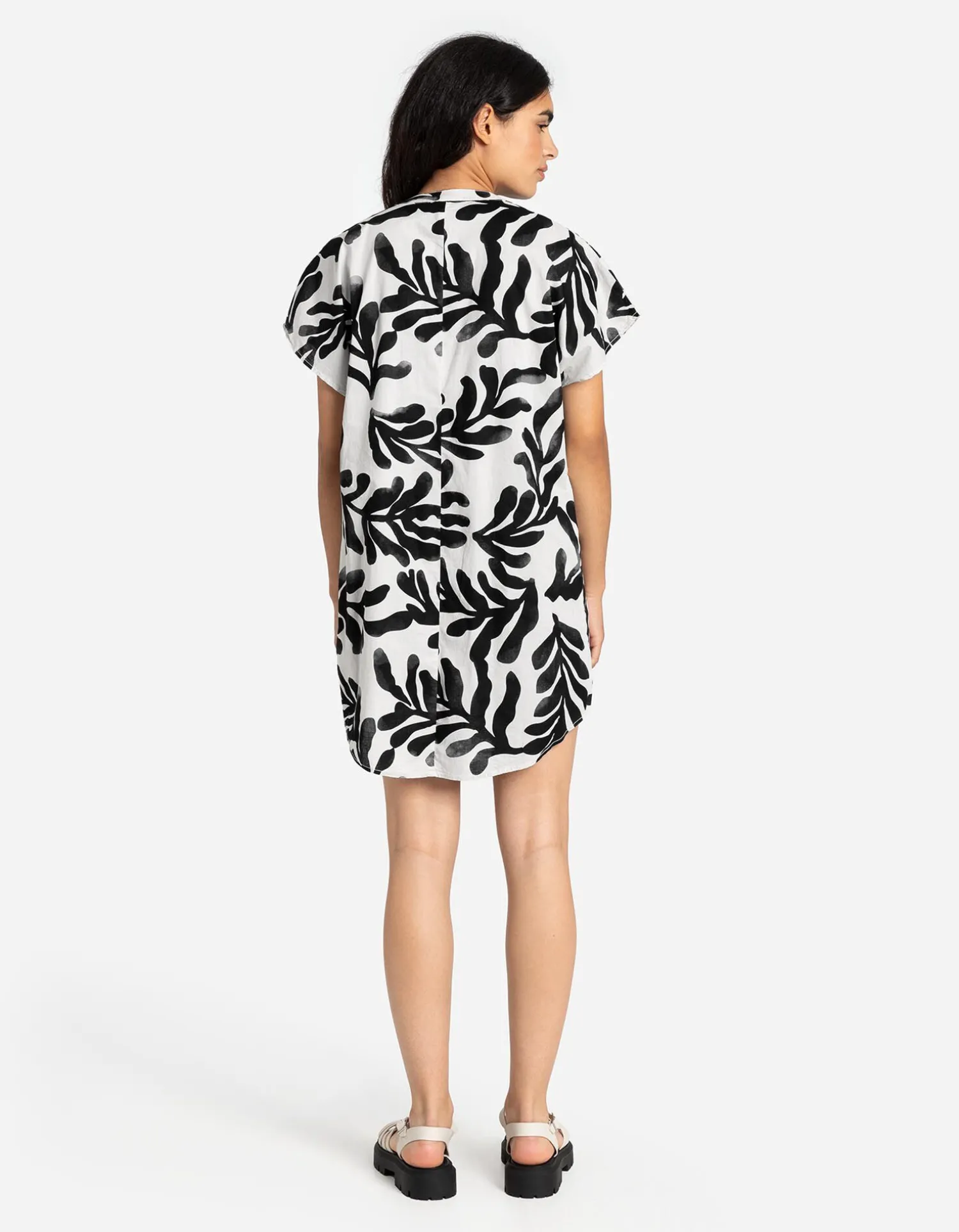 Ever Me Jurk - Oversized schouders - wit Online