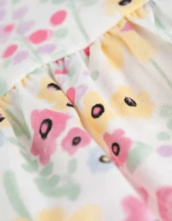 Dopodopo mini Jurk in A-lijn - Motief all-over - wit Sale