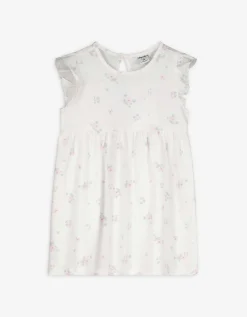 Dopodopo mini Jurk in A-lijn - Print all-over - wit Hot