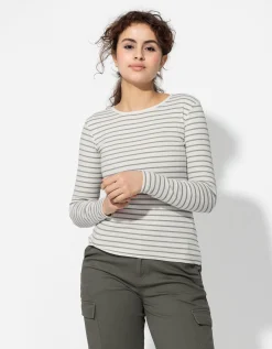 Ever Me Longsleeve - Geribde structuur - wit Hot