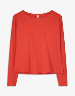 Ever Me Longsleeve - Katoen - rood Hot