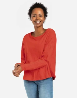 Ever Me Longsleeve - Katoen - rood Hot