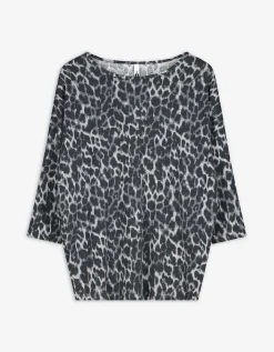 Ever Me Longsleeve - Luipaardprint - grijs Discount