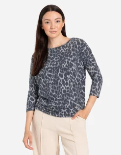 Ever Me Longsleeve - Luipaardprint - grijs Discount