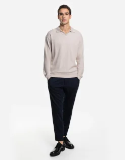 Jean Pascale Longsleeve - Overhemd kraag - beige Discount