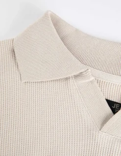 Jean Pascale Longsleeve - Overhemd kraag - beige Discount
