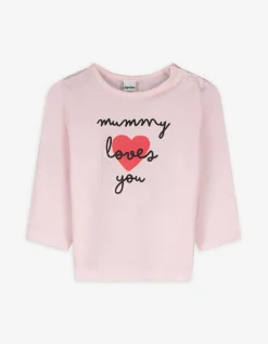 dopodopo newborn Longsleeve - Print - roze Clearance