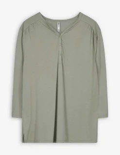Maxi Blue Longsleeve - Viscose - donkergroen New