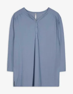Maxi Blue Longsleeve - Viscose - lichtblauw Outlet