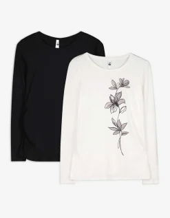 Ever Me Longsleeve - Zwangerschapskleding wit Sale