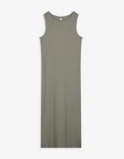 Ever Me Midi-jurk - Zijsplit - groen Discount