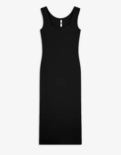 Ever Me Midi-jurk - Zijsplit - zwart New