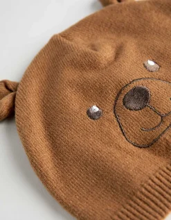dopodopo newborn Muts - Borduursel - lichtbruin Hot