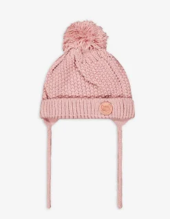 dopodopo newborn Muts met pompon - fleecevoering - roze Discount