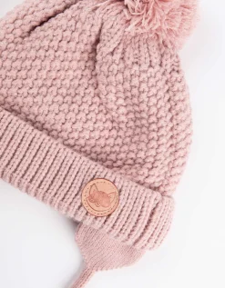 dopodopo newborn Muts met pompon - fleecevoering - roze Discount